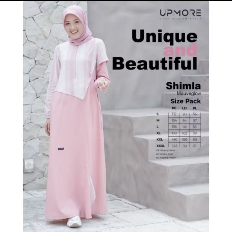 Gamis Shimla - Mauve Glow By Upmore