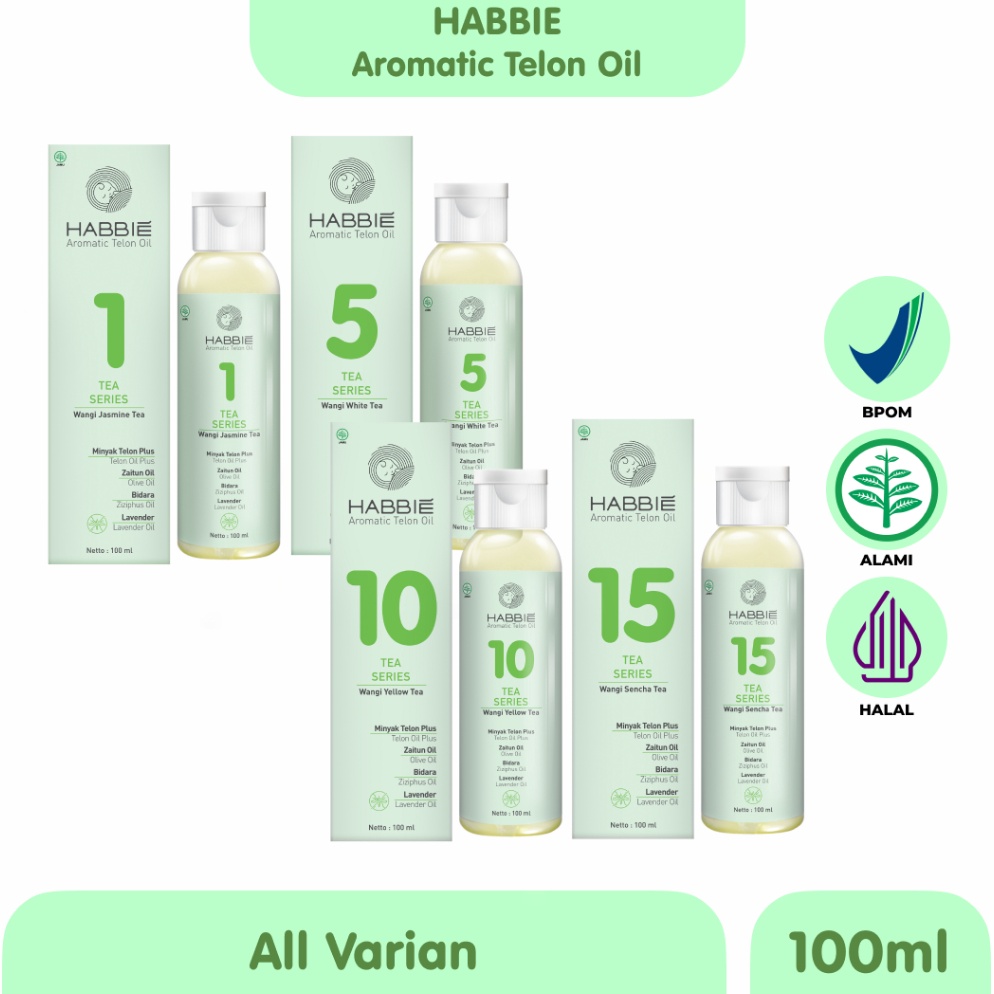 

NEWV Minyak Telon Aromatik Habbie Tea Baby Oil Bayi dan Anak Aromaterapi BPOM Murah