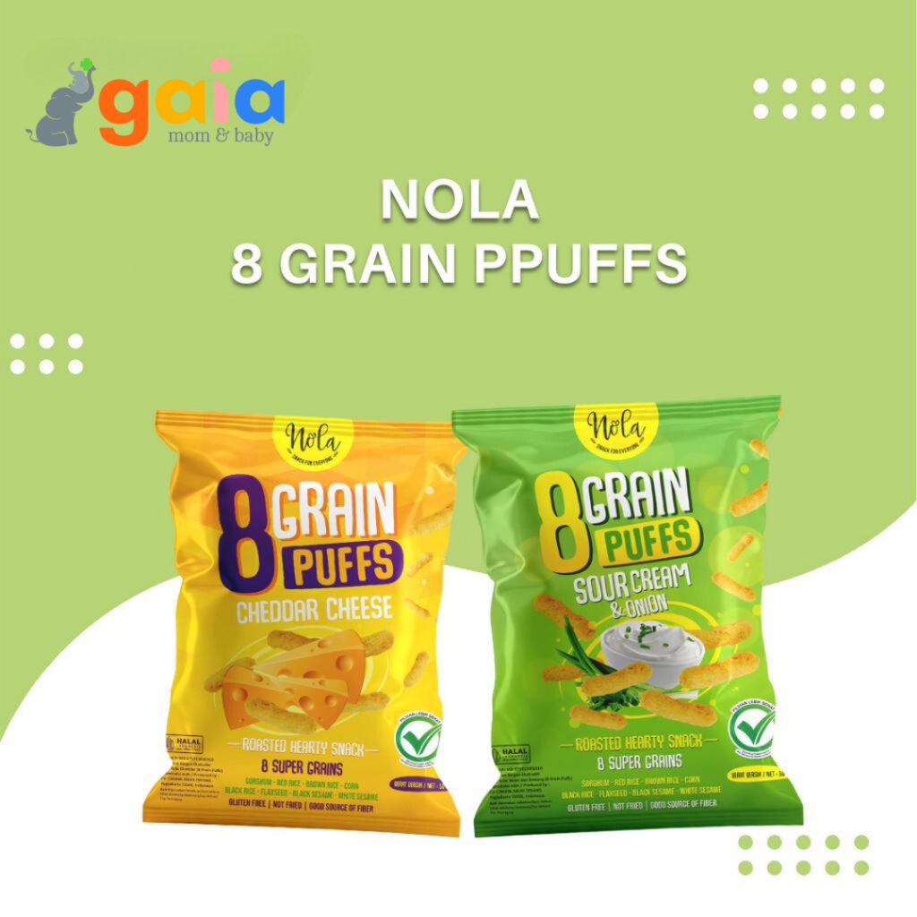 

Nola 8Grain Puff 50gr | Snack Camilan Anak