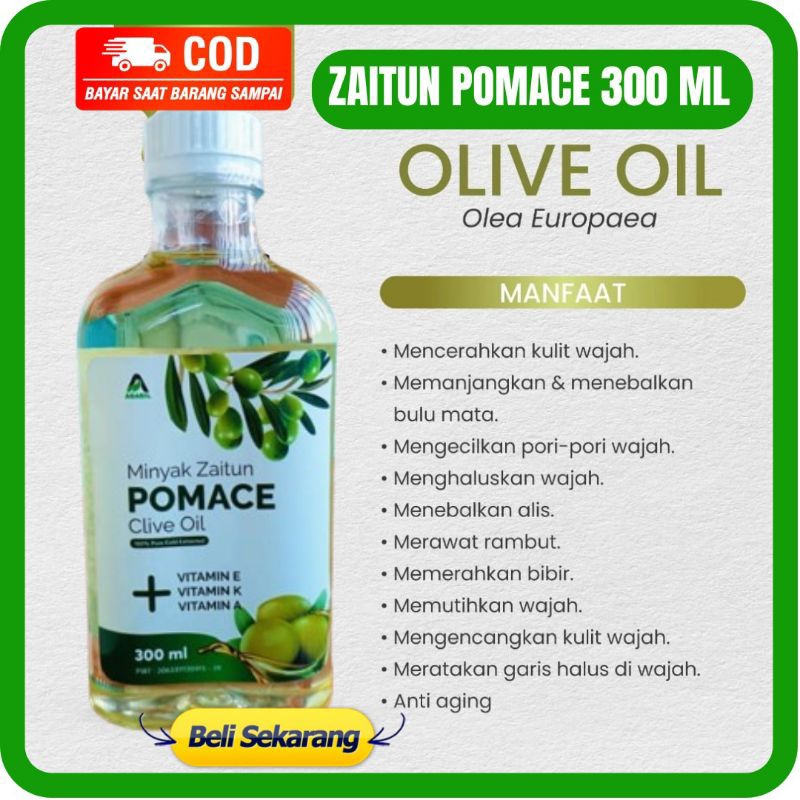 

POMACE OLIVE OIL 300 ML - MINYAK ZAITUN POMACE OLIVE 300 ML MINYAK ZAITUN ASLI PERASAN PERTAMA EVOO
