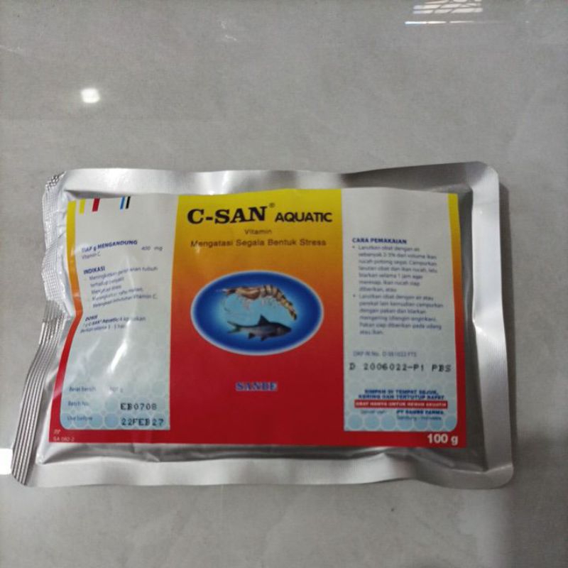 C-SAN AQUATIC / VITAMIN IKAN C-SAN 100Gr