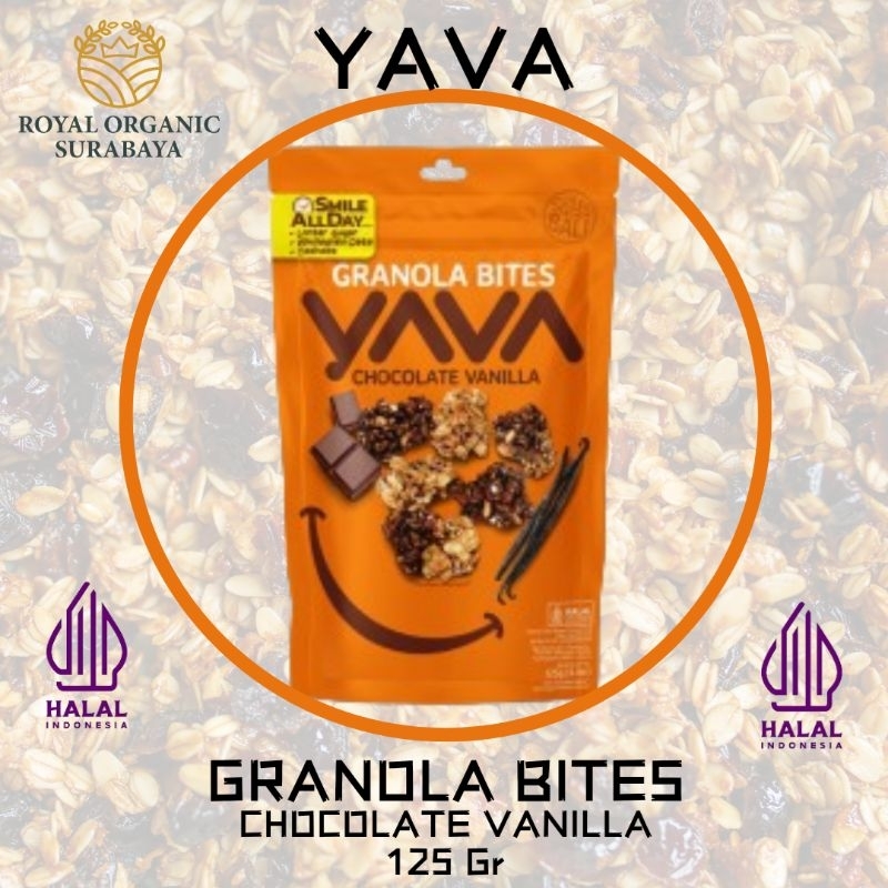 

Yava Granola Bites Chocolate Vanilla 120gr, chocolate dan granola bites enak