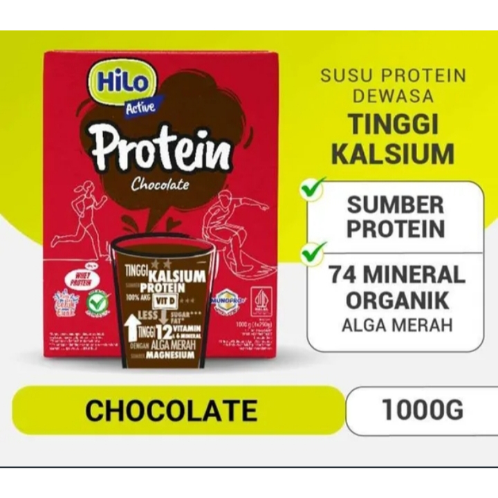 

Hilo Active, HiLo School, Hilo Teen kemasan 1000gr (1kg) rasa Coklat dan Vanila