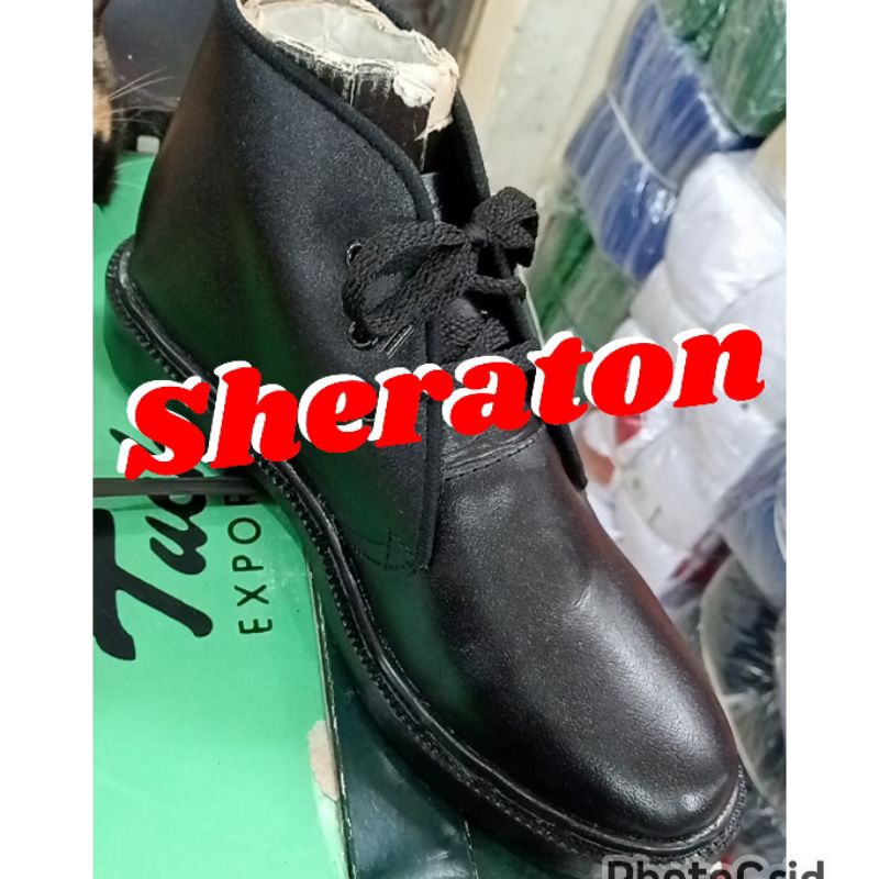 

pantofel pria sepatu paskibra pria kulit sintetis