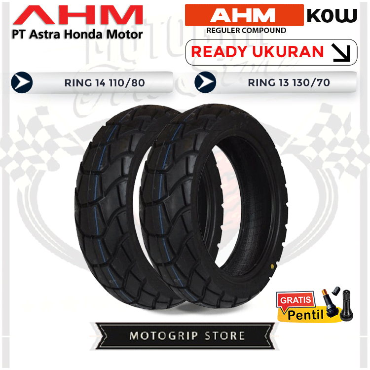 Ban Motor ADV160 AHM K0W 110/80-14 130/70-13 Tubeless Ban Standar Honda ADV 150/160