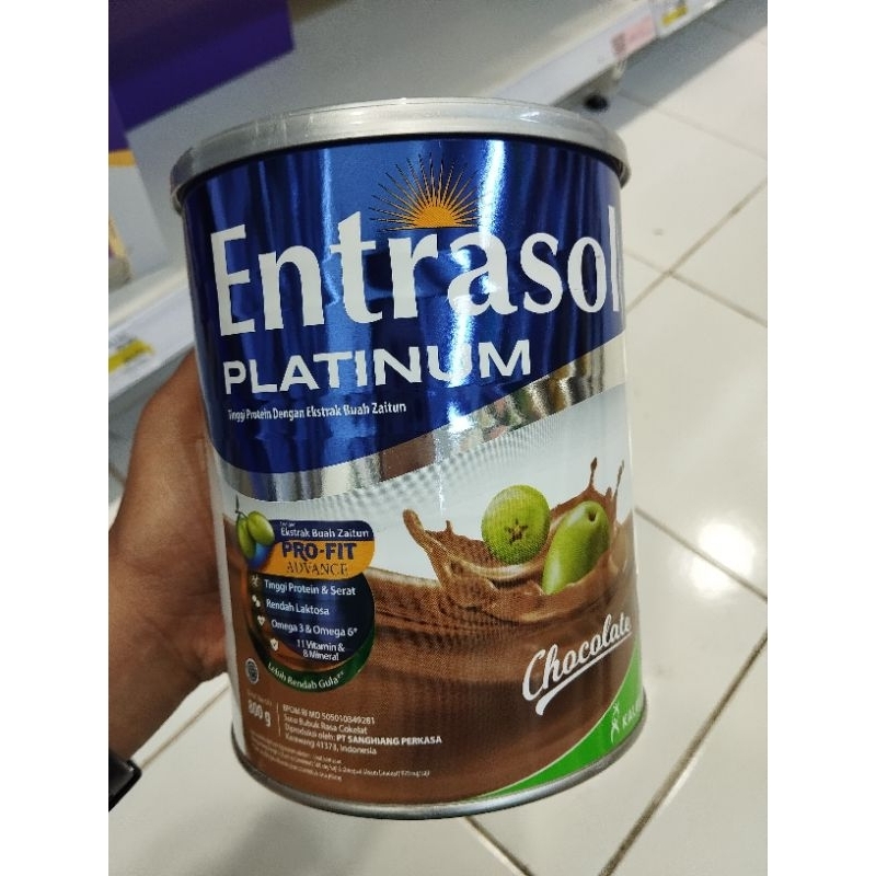 

entrasol platinum vanila/coklat tin 800gr
