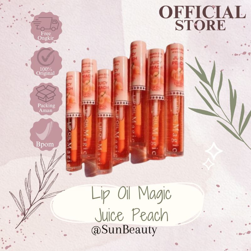 LIP OIL MAGIC JUICY PEACH HASAYA || Lip Gloss