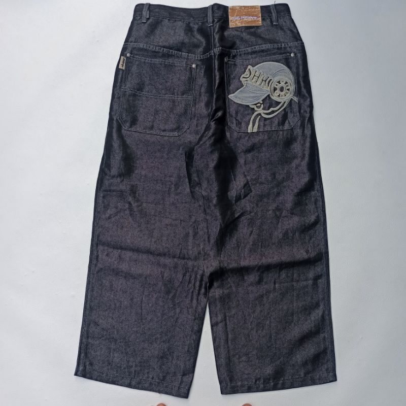Y2K BAGGY SOHK SCHOOL OF HARD KNOCKS NOT JNCO EVISU DOGTOWN FUBU