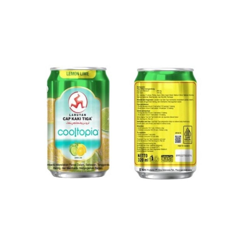 

LARUTAN PENYEGAR CAP KAKI TIGA COOLTOPIA KALENG NETTO 320ML