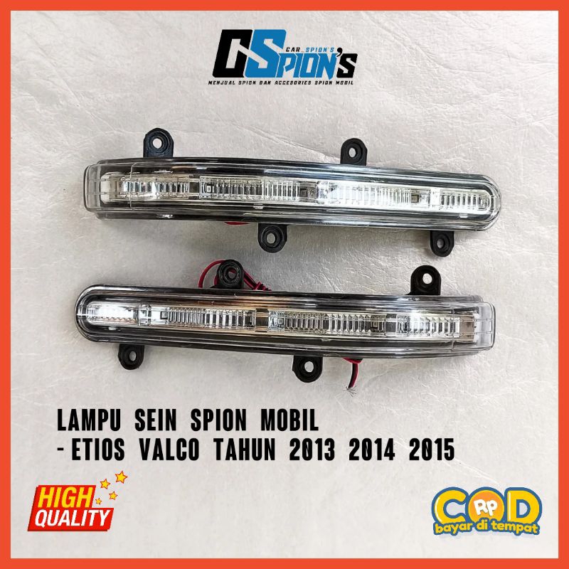 Lampu sein spion mobil Etios Valco tahun 2013 2014 2015 Lampu sein Etios Valco