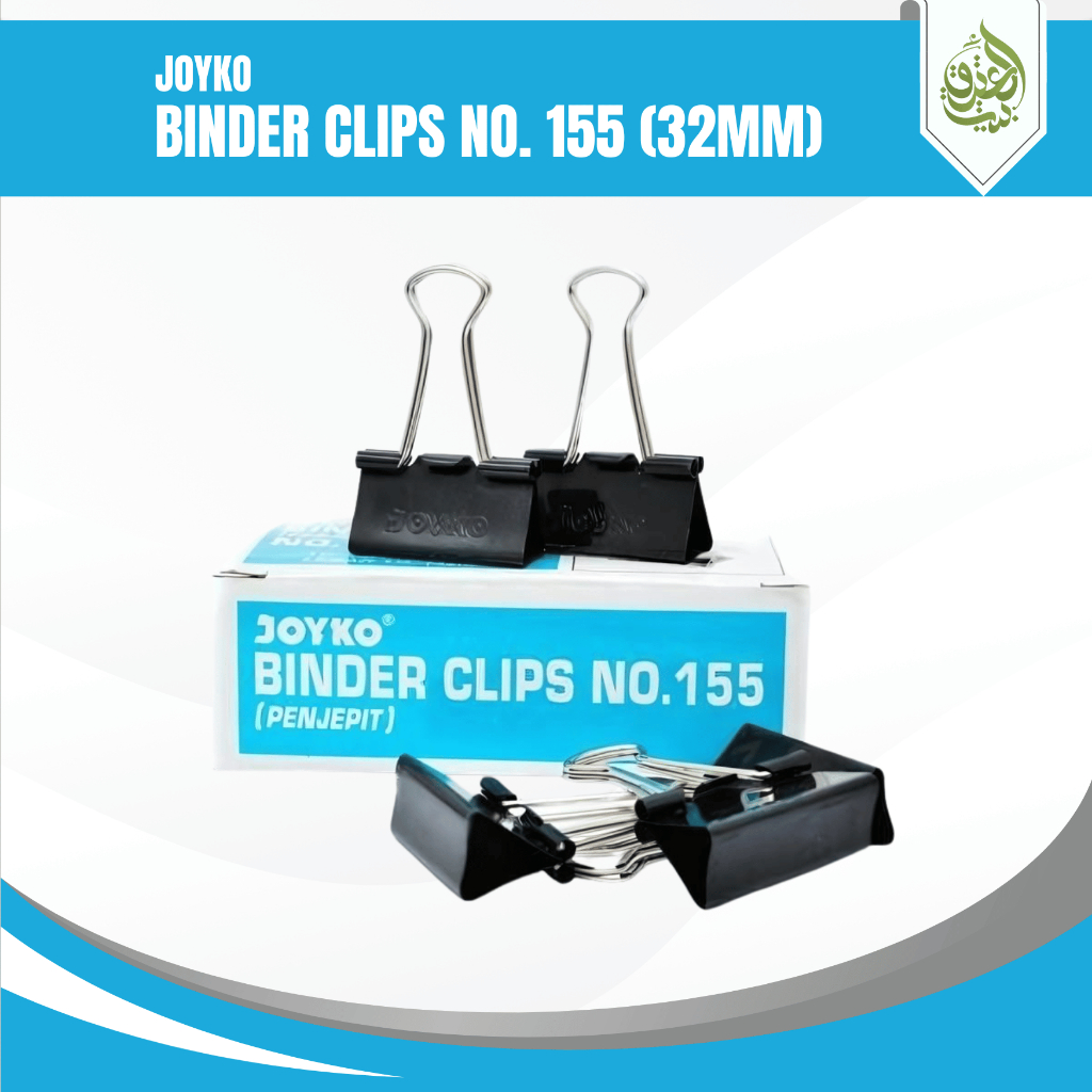 

Binder Clips Joyko NO 155 | Klip Penjepit Kertas (Paling Kecil) [BOX/12PCS]