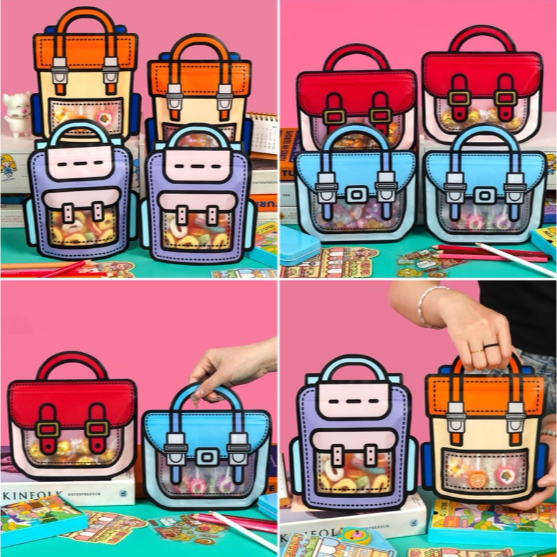 

PLASTIK BINGKISAN ZIPLOCK STANDING POUCH MOTIF TAS RANSEL GOODIE BAG 3D KEMASAN COOKIES CANDY SNACK BOCIL LUCU ZIP Kantong Ulang Tahun / Goodiebag Plastik Karakter Tas Lucu / Tas Zip Hadiah atau Souvenir Kado Ulang Tahun tas sekolah kreatif bentuk kue