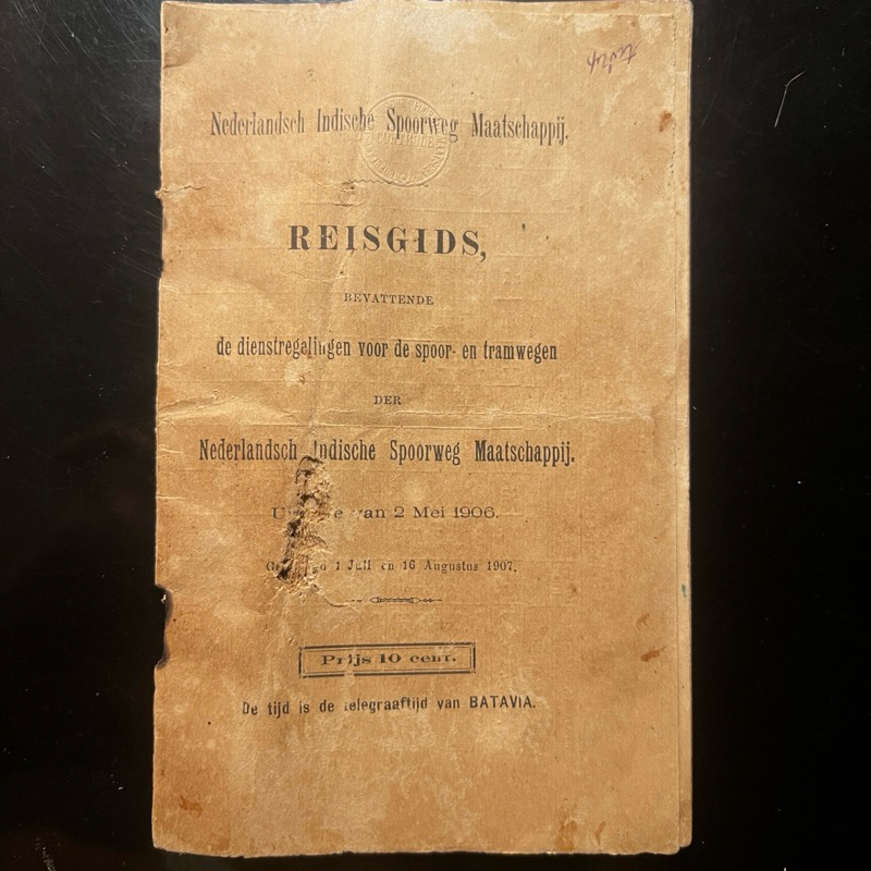 Buku Sejarah Kereta Api Indonesia 1907 NEDERLANDSCH INDISCHE SPOORWEG