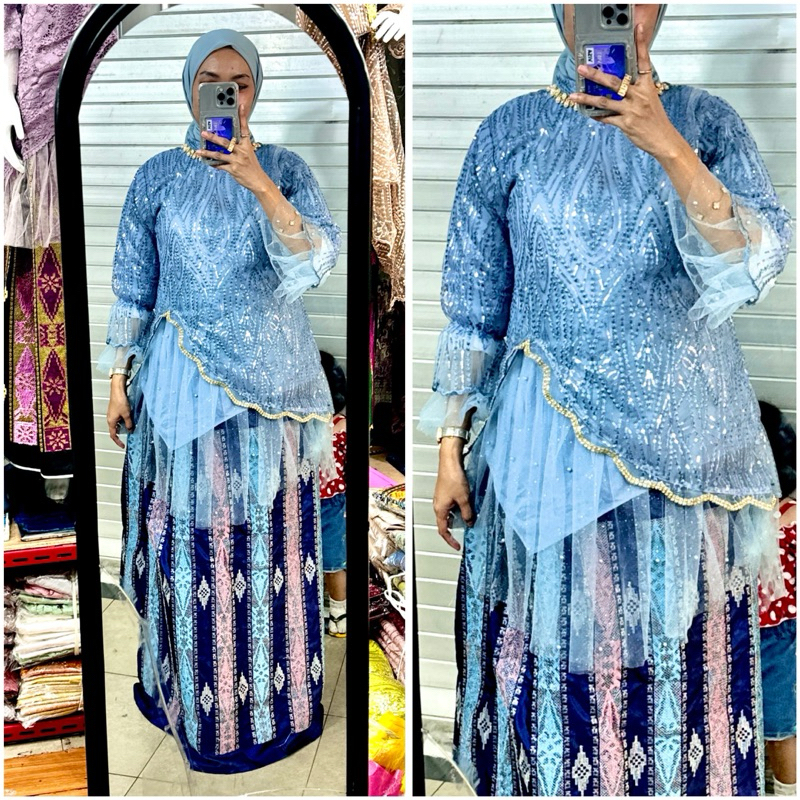 Baju Bodo Squid Miring payet