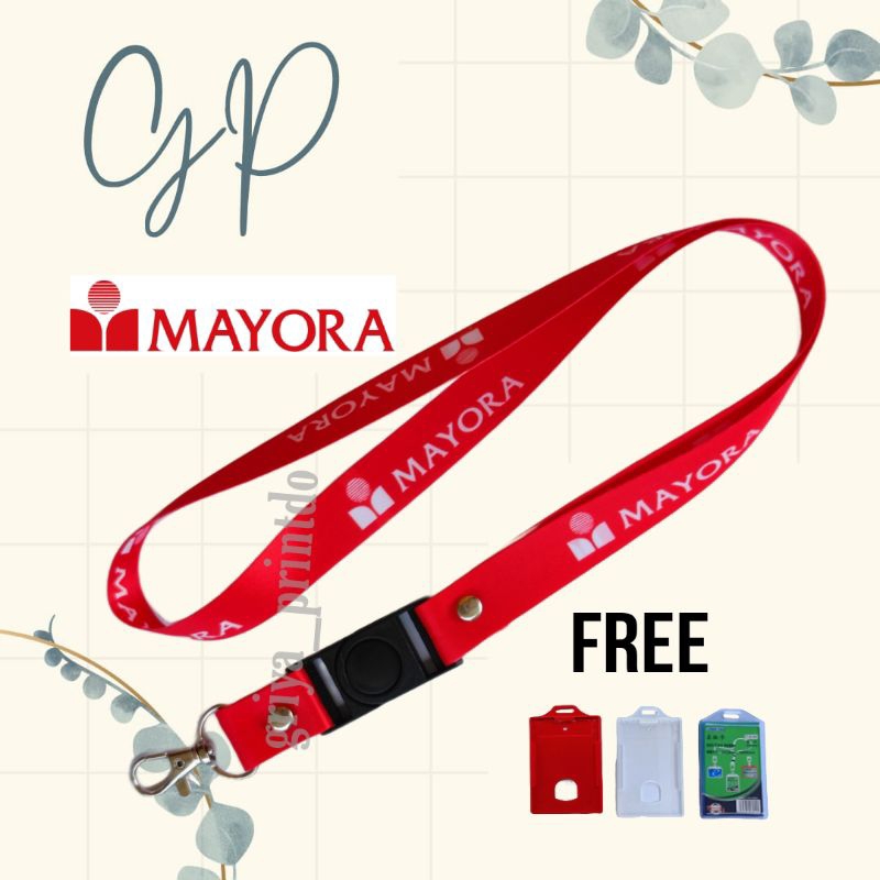 

TALI ID CARD MAYORA / LANYARD MAYORA/LANYARD MAYORA MERAH