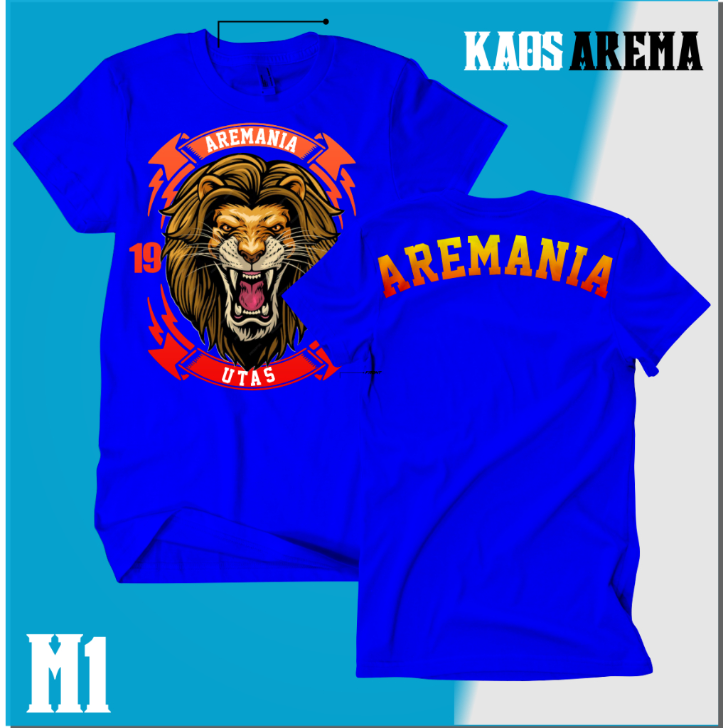 kaos arema aremania warna biru
