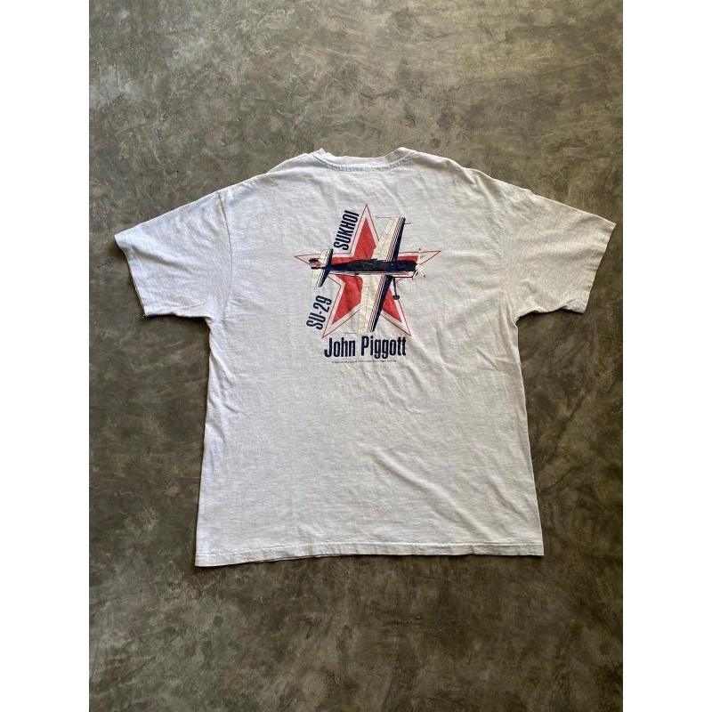 Kaos Art Vintage 90s Sukhoi John Piggot Second