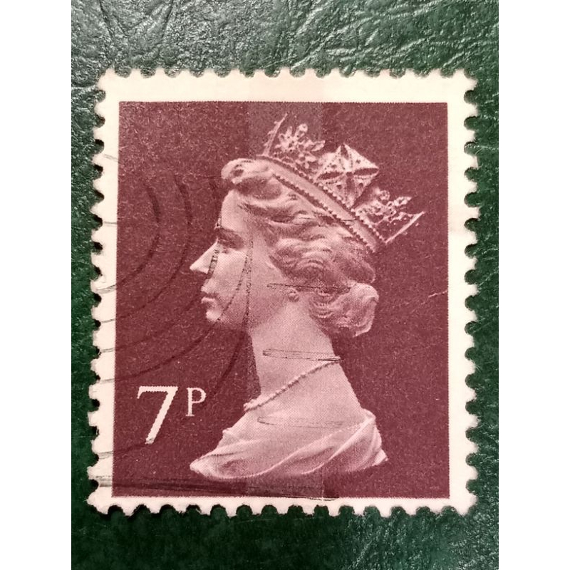 

Prangko British 7 Penny Queen Elizabeth II tahun 1975 USED