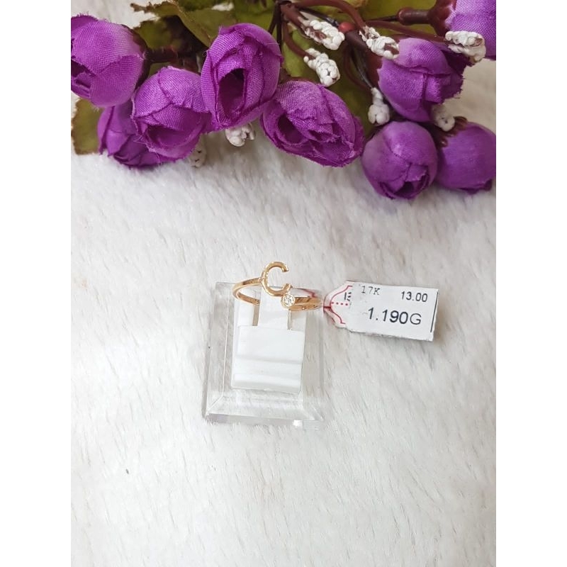 Cincin emas 75 huruf C