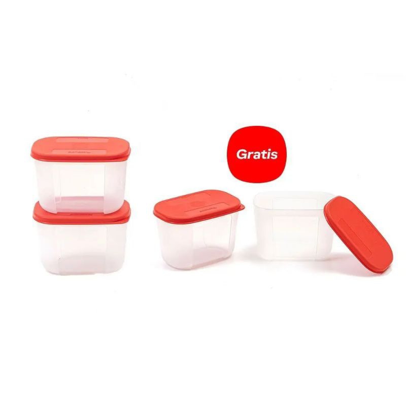 Mini Freezermate Tupperware - Red