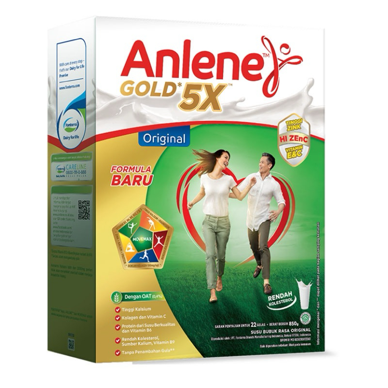 

Anlene Gold 5X Susu Bubuk dewasa tersedia varian Original dan vanila 850 gram ,maaf tidak boleh COD