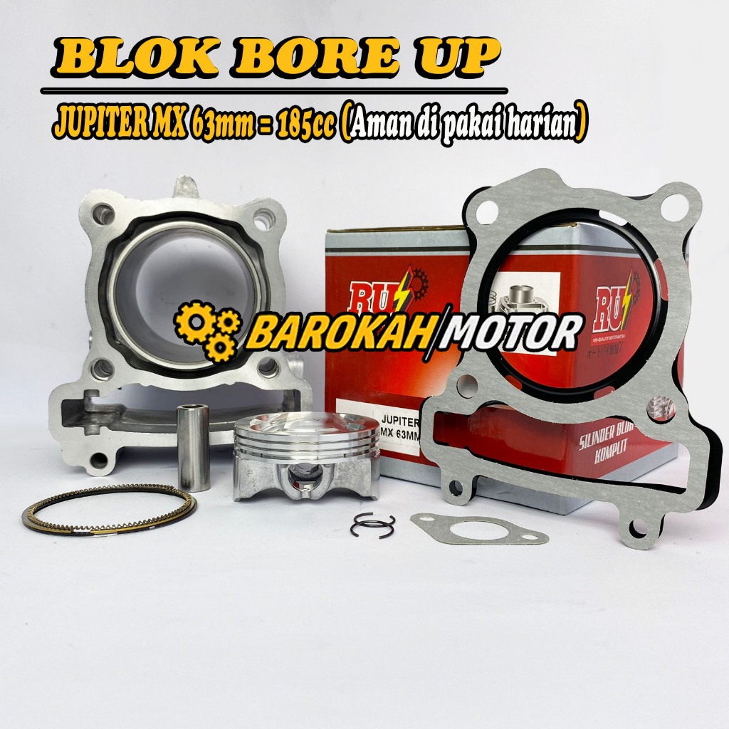 Blok Bore Up Jupiter MX 185cc Piston 63mm RUI
