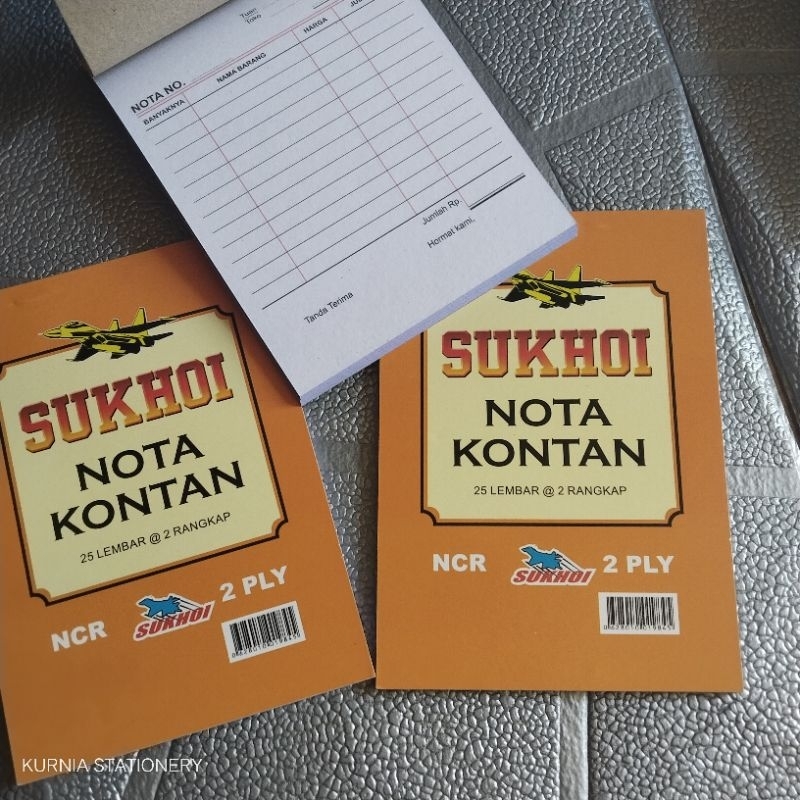 

SATU ADA (10 PCS) Nota Kontan SUKHOI 25 Lembar 2 Ply/2 Rangkap NCR