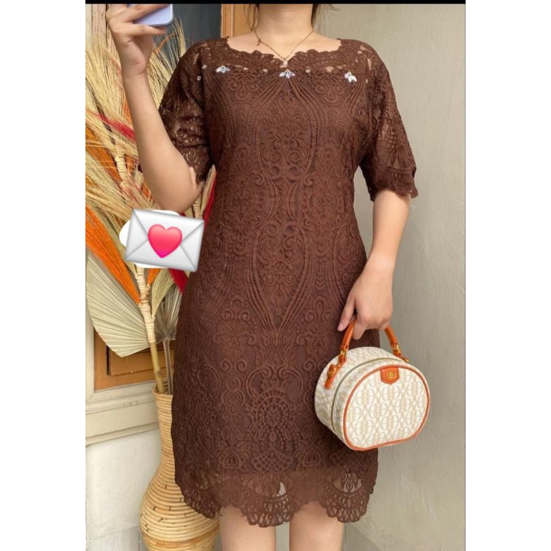 dress semi prancis premium