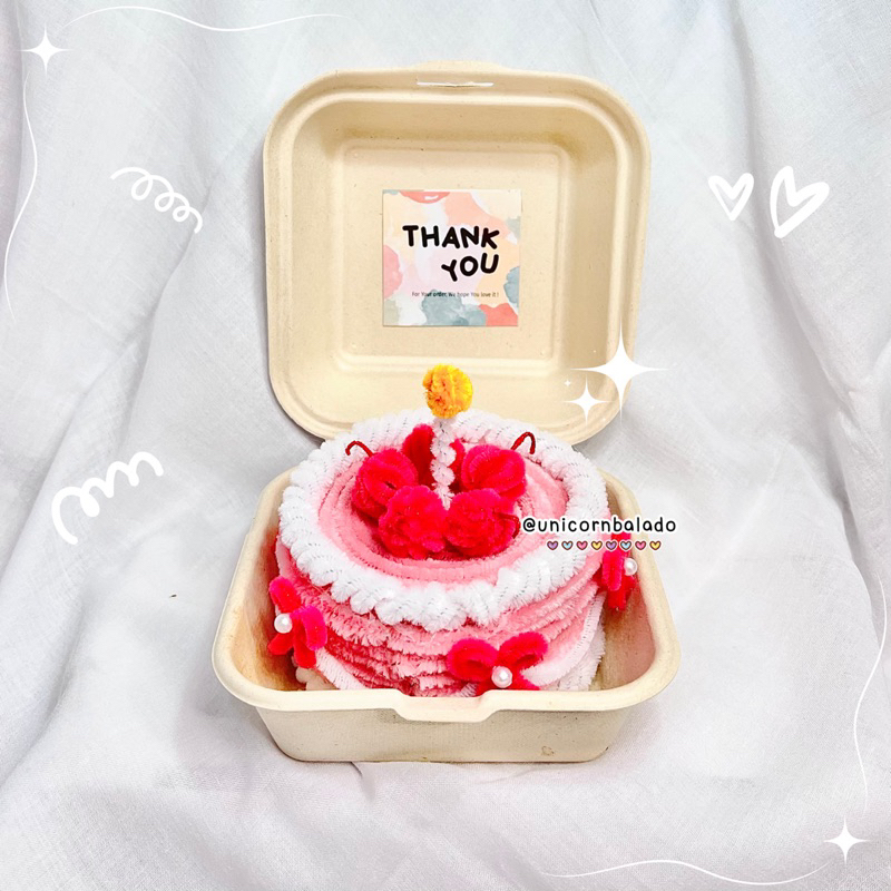 

Cake Kawat Bulu Birthday Box Gift (Pipe Cleaner)