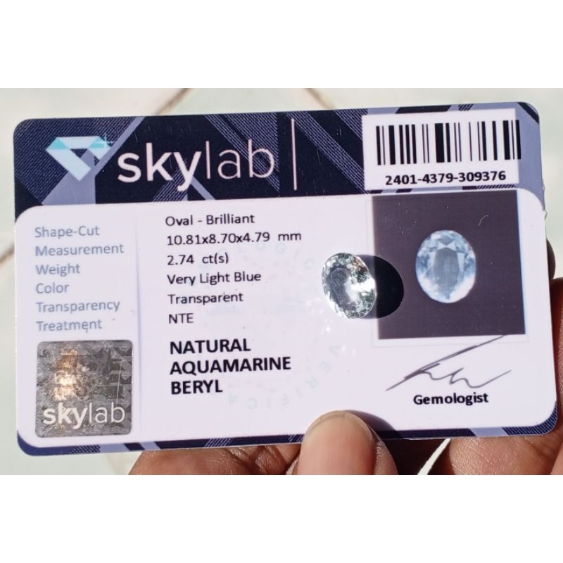 NATURAL AQUAMARINE