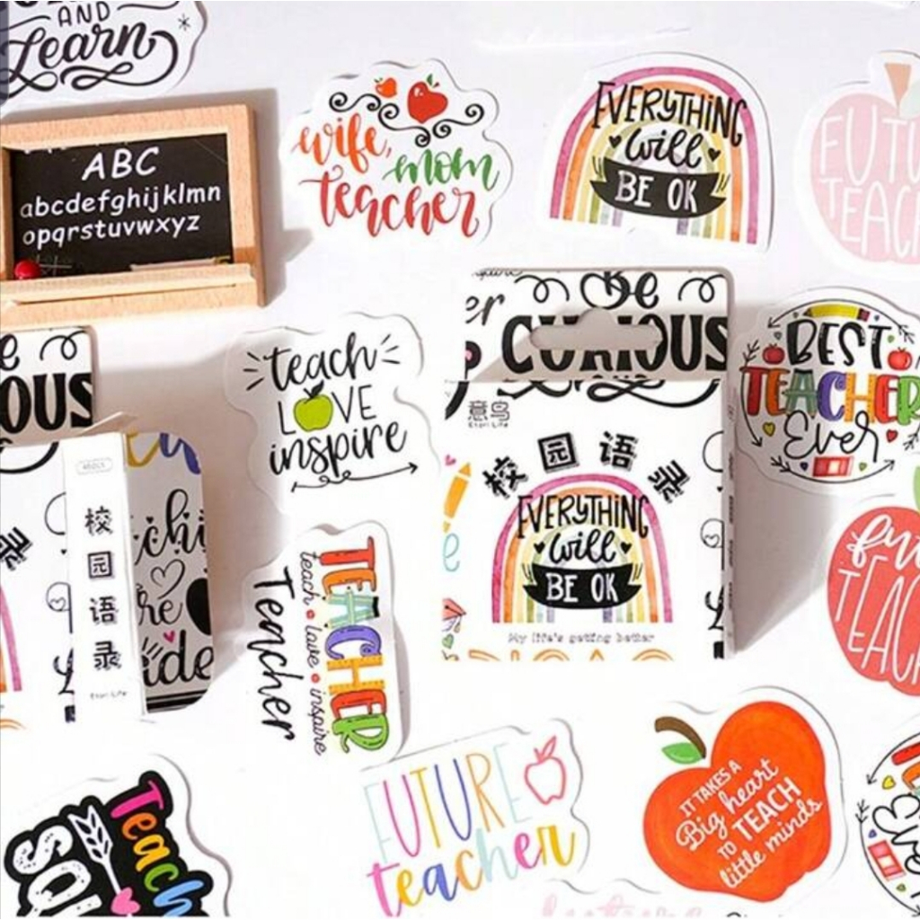

HI516 Stiker 46pcs Tulisan Lucu Teacher Untuk Jurnaling DIY