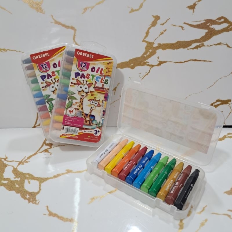 

CRAYON OIL PASTELS GREEBEL 12 WARNA