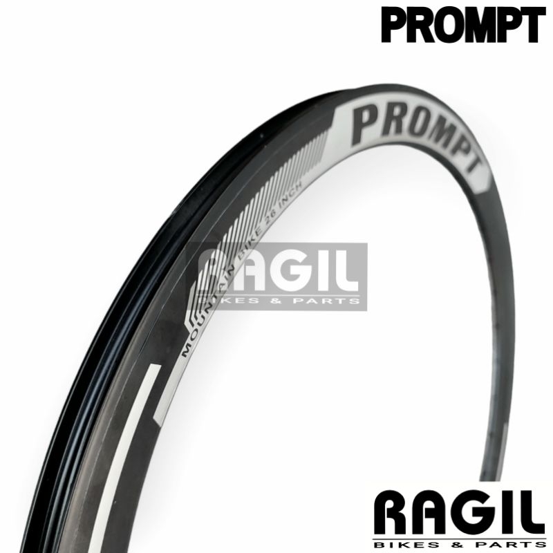 VELG SEPEDA 26 INCH PROMPT RR4026 4CM LUBANG 36 HOLE 36H 4 CM 40MM 40 MM ALLOY DOUBLE WALL ALUMUNIUM