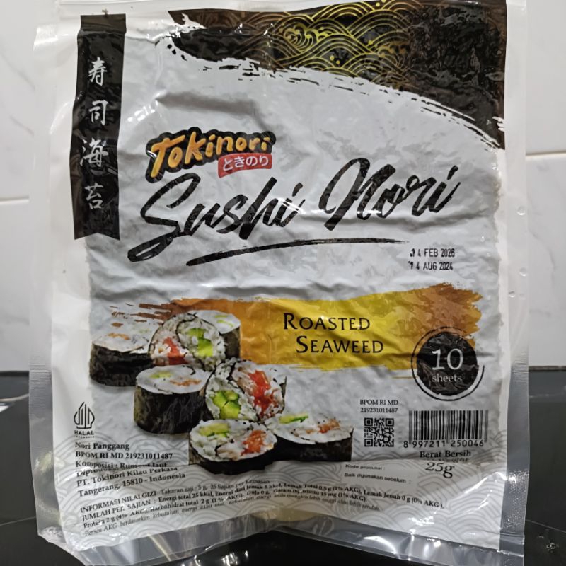 

bGF Tokinori Sushi Nori Sheet 50 Lembar Roasted Seaweed