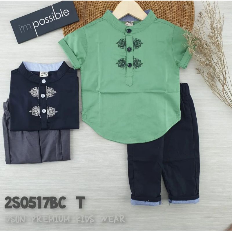 Uson Premium Kids Wear Setelan Kurta Celana Panjang anak Cowok