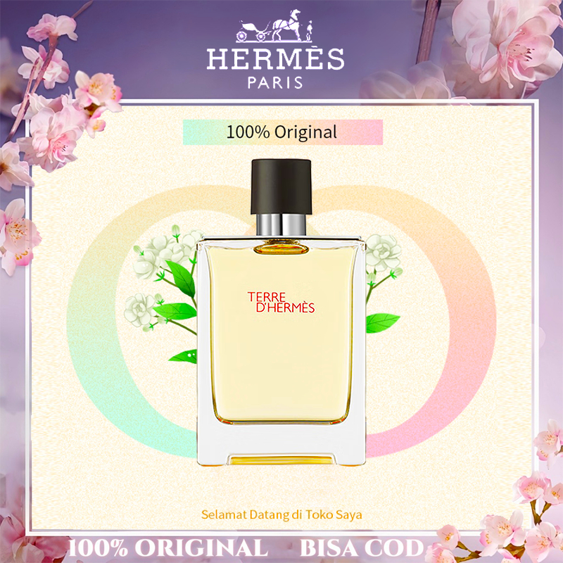 【100% Original】Hermes Terre D Hermes Eau De Toilette EDT 100 ML/parfum tahan lama/Parfum pria