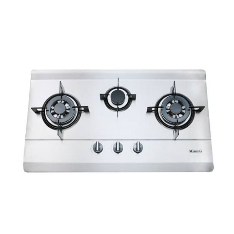 Kompor Tanam Rinnai 3 Mata Stainless RB-713NS Kompor Gas Tanam Stainless RB 713 NS