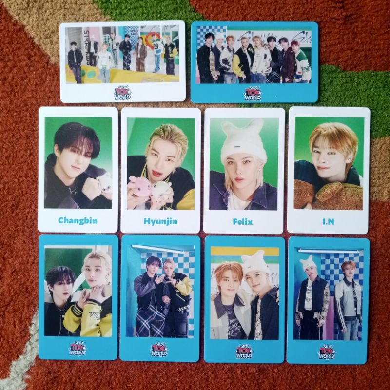 [READY STOCK] STRAY KIDS TOY WORLD PHOTOCARD JAPAN / PC JP (Bangchan, Lee Know, Changbin, Hyunjin, H
