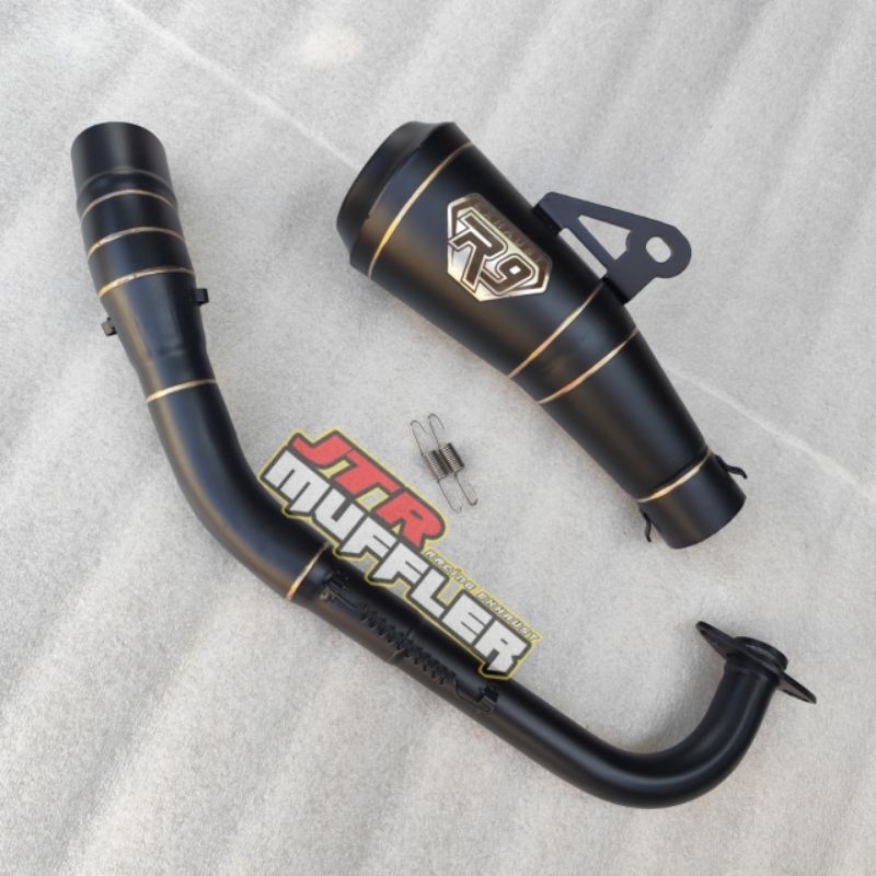 KNALPOT R9 GP BLACK NMAX OLD AEROX OLD LEXI