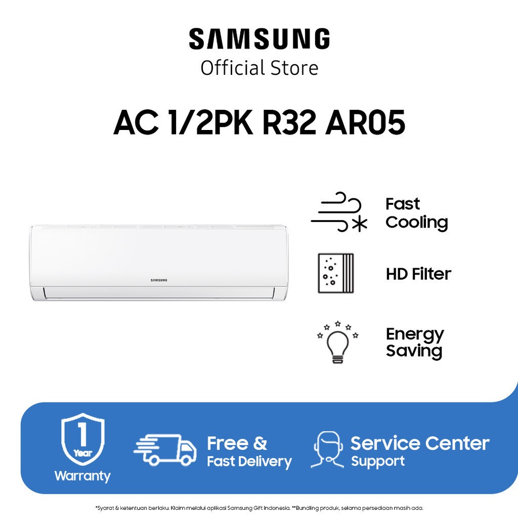 Samsung Alpha Inverter AC 0,5 PK / 1/2PK - AR05AYHLAWKNSE