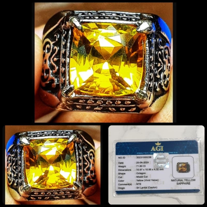 YAKUT KUNING SAPPHIRE CEYLON SRILANKA HQ