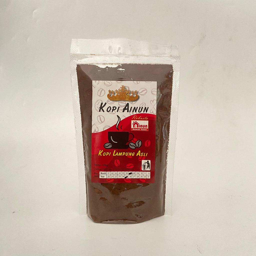 

Kopi Ainun Robusta Asli Lampung 120 Gram