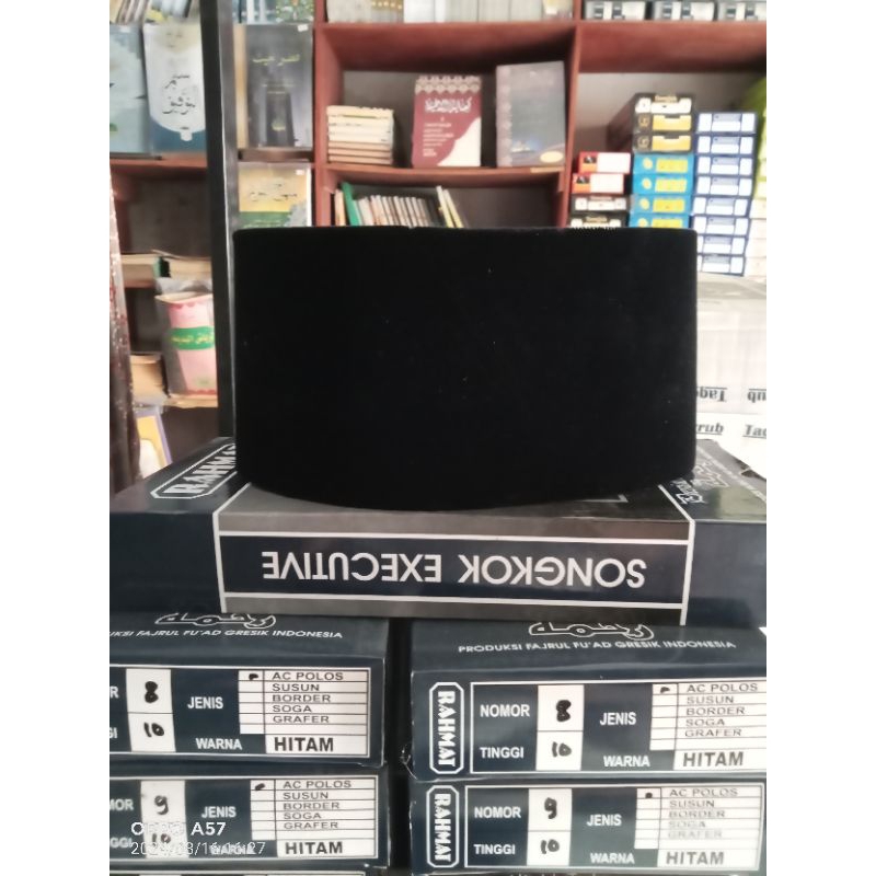 Songkok Rahmat Tinggi 11 Peci Rahmat Hitam AC polos Kopiah RAHMAT Ori Songkok santri Pria Dewasa