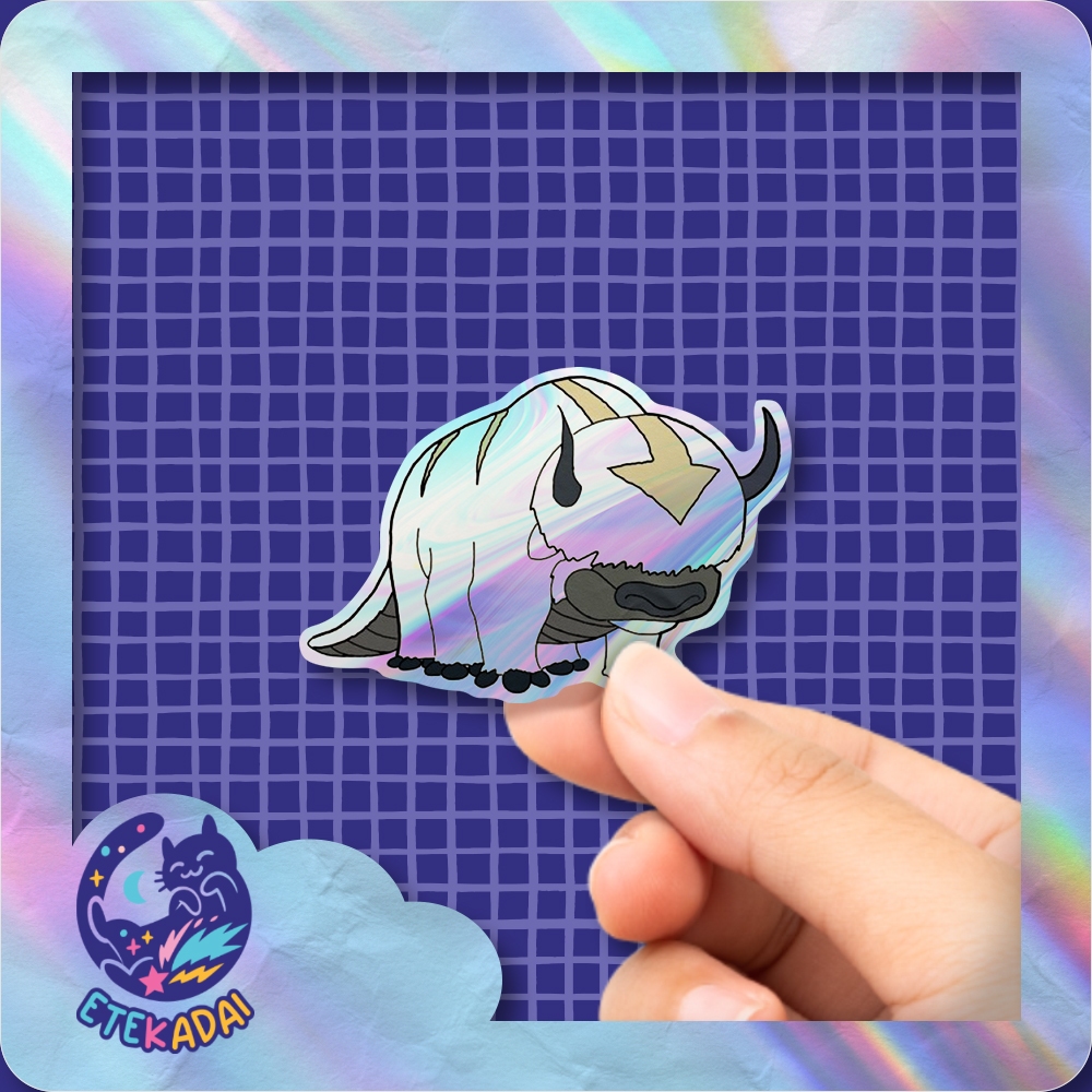 

Stiker Hologram Anime Avatar The Last Airbender Appa