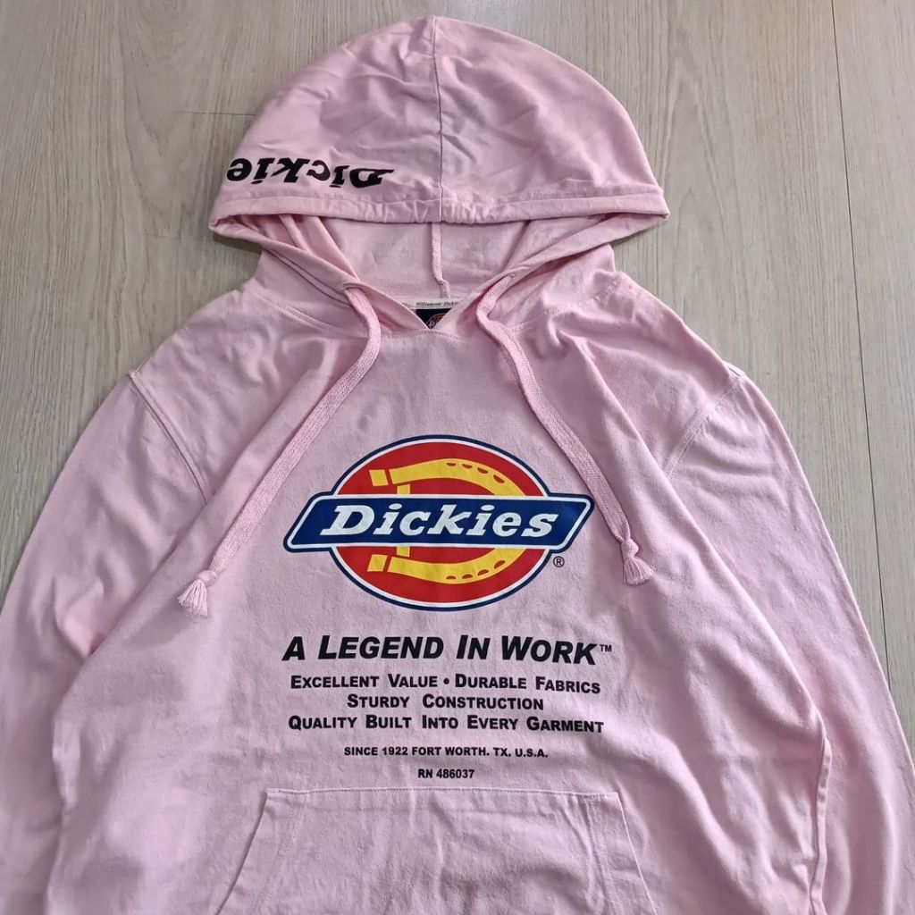 DICKIES HOODIE BIG LOGO SOFT PINK