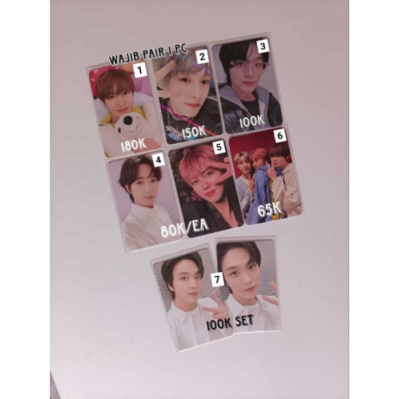PC NCT OFFICIAL Renjun Kyocera RENJUN KMS 1.0 ver 6 Haechan kacamata Renjun jumatan Jaemin dada unit