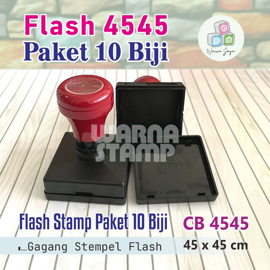 

Gagang Stempel Flash 4545 mm / Paket 10 Biji / Gagang Stamp Flash Sama Sisi / Hanya Gagang Saja