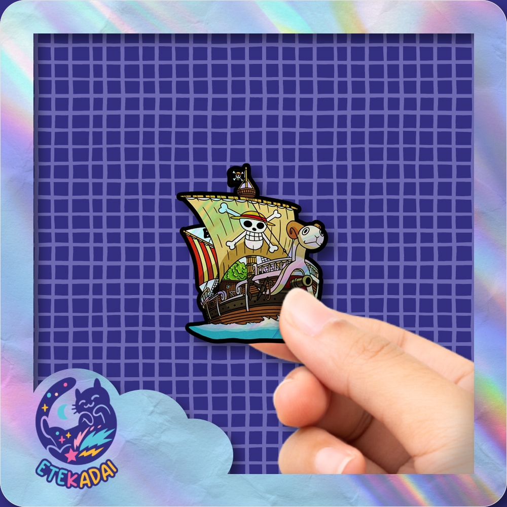 

Stiker Hologram Anime One Piece Going Merry 1