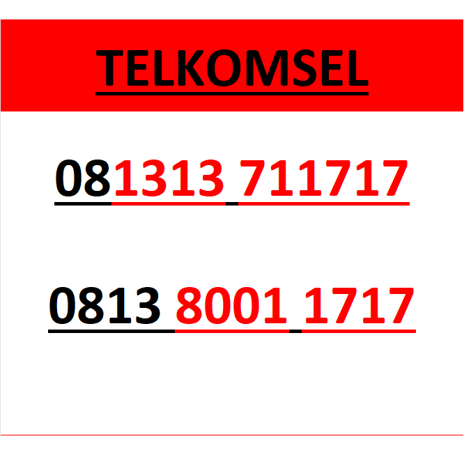 nomor cantik telkomsel simpati seri abab 1717 murah lengkap wn84 550