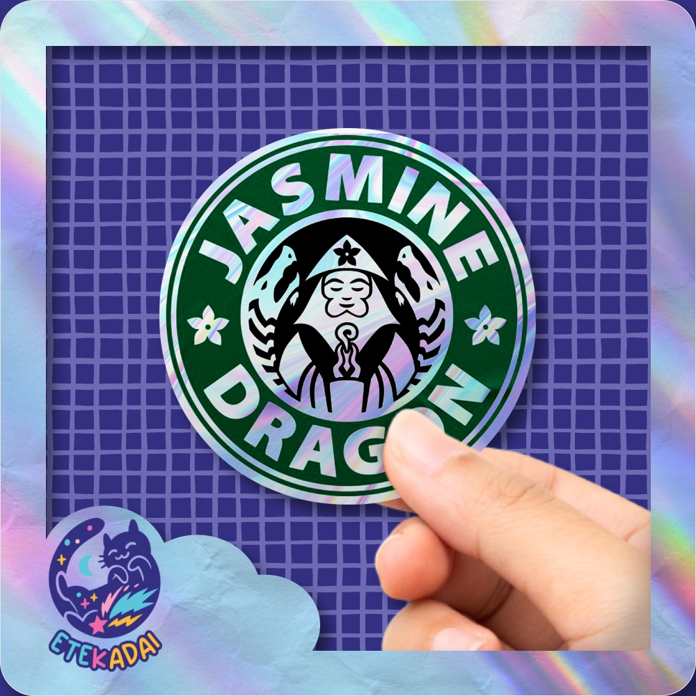 

Stiker Hologram Anime Avatar The Last Airbender Jasmine Dragon
